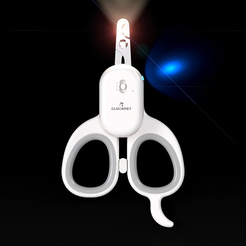 GLÜCKPET claw scissors for cats, with LED and UV light for bacteria, CE and RoHS certificate - PawsPlanet Australia