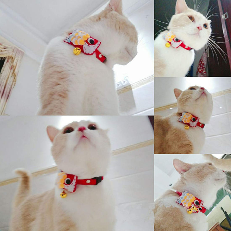 VICTORIE Pet Bow Tie Bowtie Collar Necklace Adjustable Grooming Fest Daily for Dog Cat Puppy Red M - PawsPlanet Australia