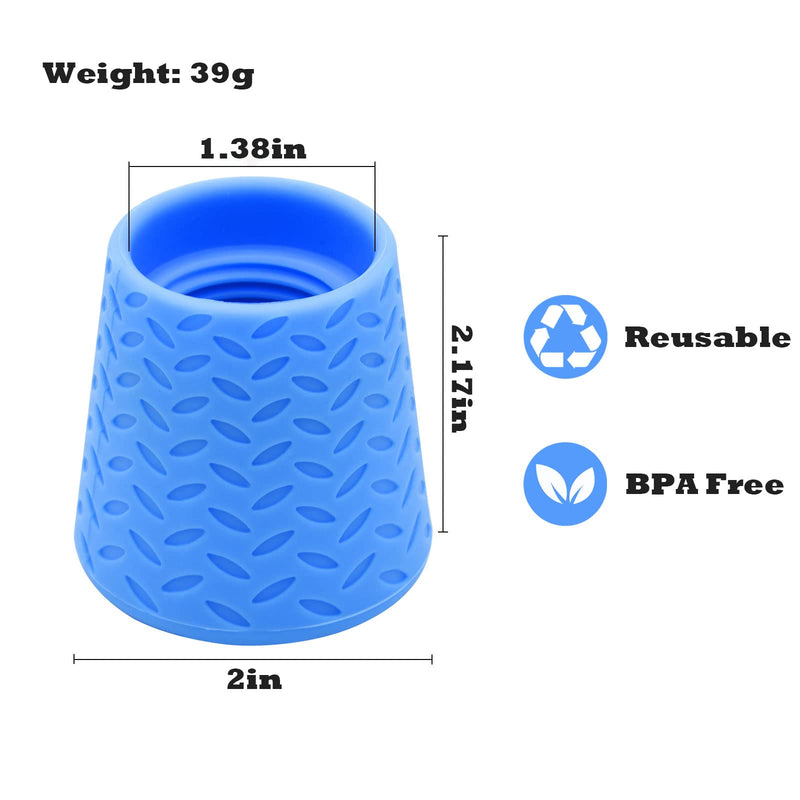 Bongpuda Portable Outdoor Dog Shower Heads Attachment Dogs Accessories for Traval Beach and Camping, Dog Hiking Gear - Fits Most Plastic Water or Soda Bottles from 16 Oz to 2 Liters Blue - PawsPlanet Australia