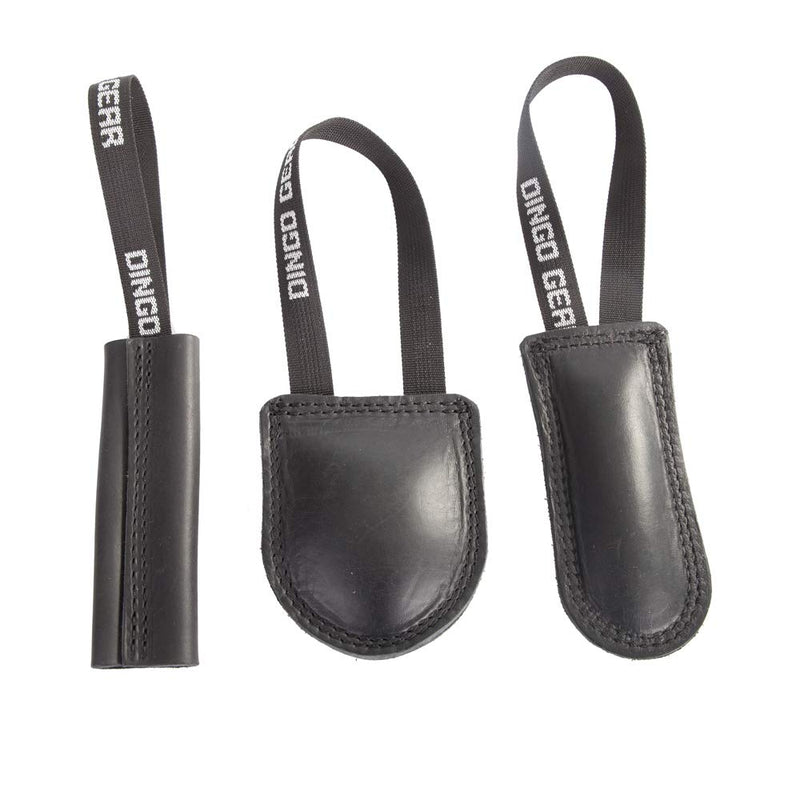 Dingo Gear Bite Tug Genuine Leather Handmade Tough Toy for K9 Dog Training and Play S00229, Black - PawsPlanet Australia