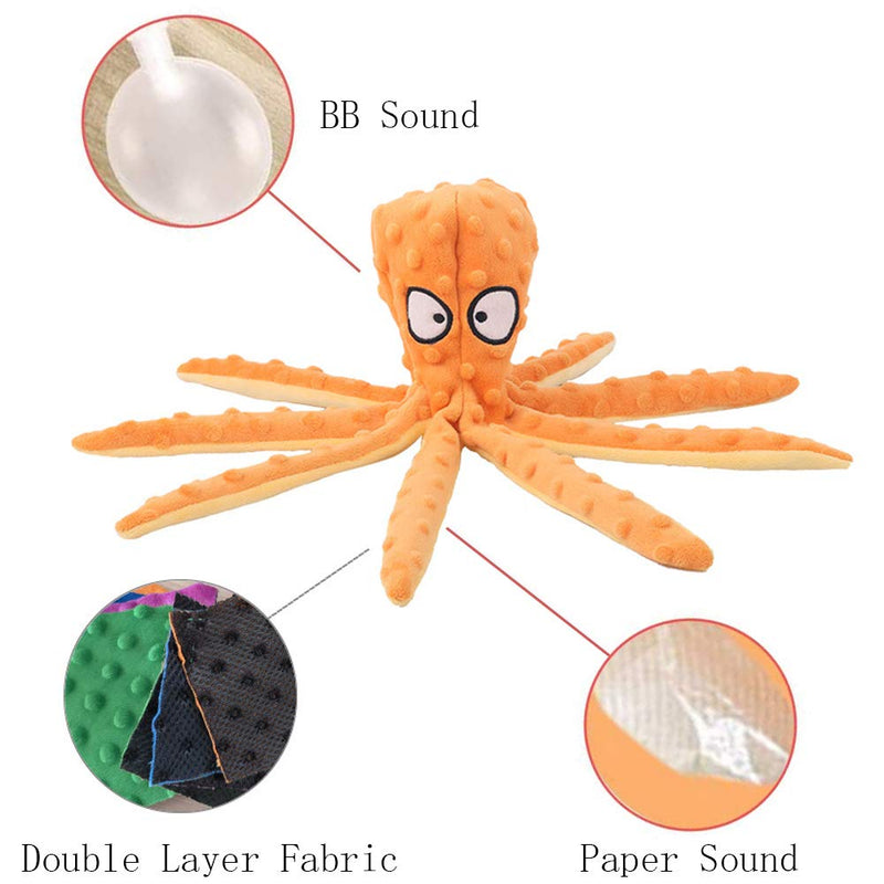 Qanye 2 pieces squeaky toys for dogs, dog toys, plush dog toys, dog toys without filling, for cleaning teeth, suitable for small and medium dogs - PawsPlanet Australia
