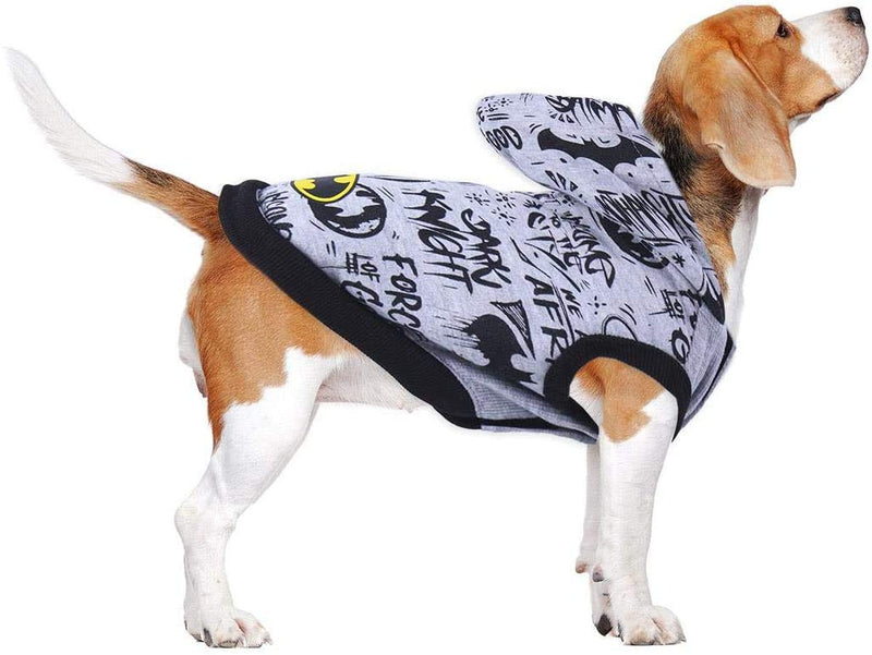 BATMAN Dog Jumper, Cat Sweater, Pet Hoodie, Puppy Clothing, Comfortable Breathable Lightweight Warm Pet Winter Clothing, Size XXS - PawsPlanet Australia