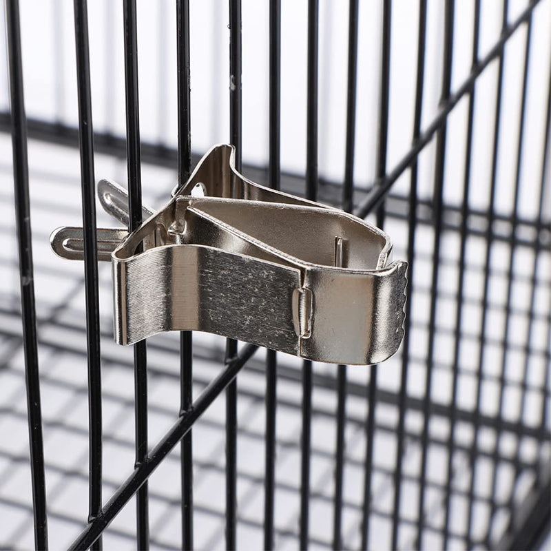 6 Pcs Bird Food Holder Parrot Cage Seed Feeder Stainless Steel Vegetable Fruit Clip for Bird Cockatiel Parrot Hamster - PawsPlanet Australia