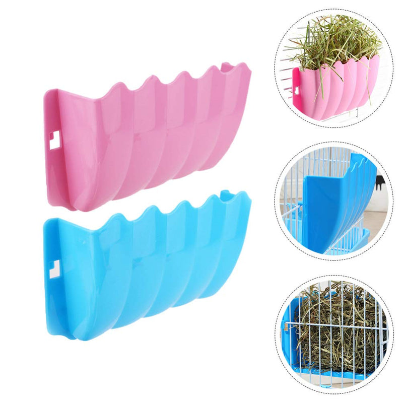 Balacoo 2Pcs Bunny Hay Feeder Guinea Pig Hay Holder Less Wasted Hay Rack Manger Rabbit Food Dispenser for Small Pets Guinea Pig Rabbit Chinchilla - PawsPlanet Australia