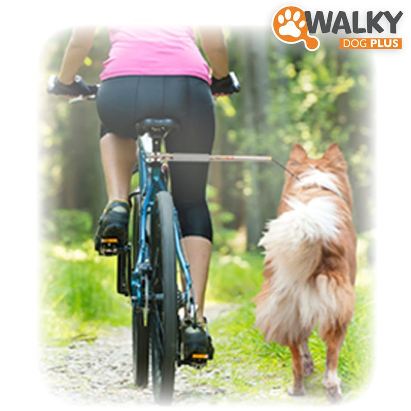 Walky Dog Plus Hands Free Dog Bicycle Exerciser Leash Newest Model with 550-lbs pull strength Paracord Leash Military Grade - PawsPlanet Australia