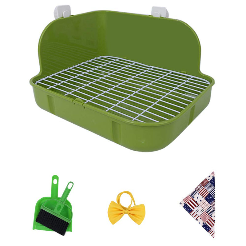 [Australia] - Humorous.P Small Animal Litter Pet Toilet Potty Trainer Corner Litter Bedding Box Pet Pan for Small Animal/Rabbit/Guinea Pig/Galesaur/Ferrets Rectangular Plastic Material 