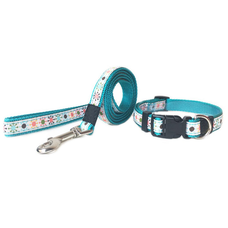 [Australia] - ANNIMOS Pet Dog Collar & Leash Set Adjustable Collars,Available Sizes for Small Medium Large Dogs M (0.6 Inch Width) 