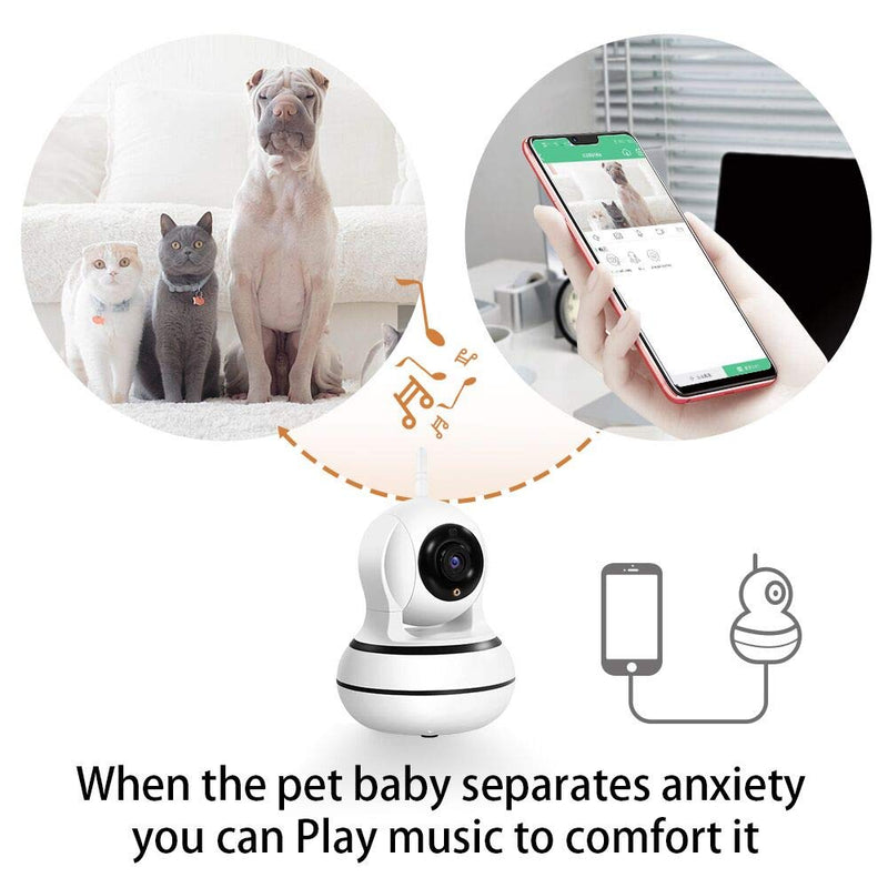 DOGCOOL [New 2019] Smart Pet Camera,FHD 1080p Dog Camera with Interactive Laser Toy,360° Pet Monitor Cat Camera Sound Alerts& Auto Tracking,Night Vision - PawsPlanet Australia