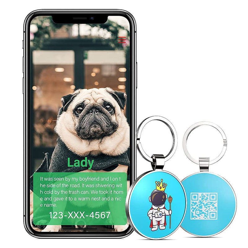 KEKID Pet ID Tags, Dog Tags Anti-Lost, Personalized Pet ID Tag with QR Code Links to Online Profile /Emergency Contact/Modifiable American Flag - PawsPlanet Australia