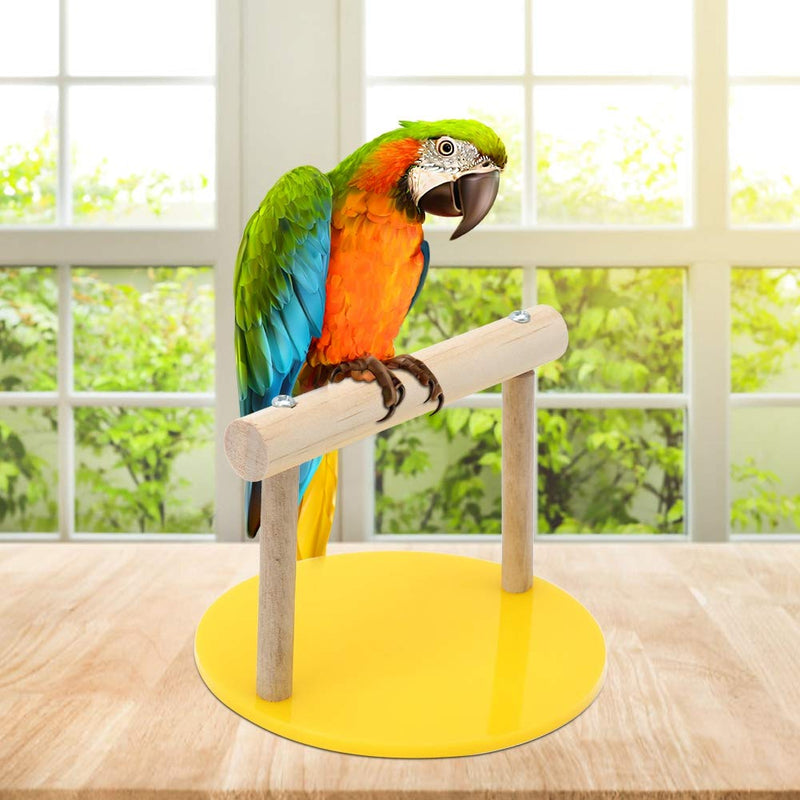 Bird Play Stands Wooden Tabletop Parrot Perch Shelf Portable Training Playground Parrot Chewing Biting Toy Bird Cage Accessories for Small Medium Birds - PawsPlanet Australia