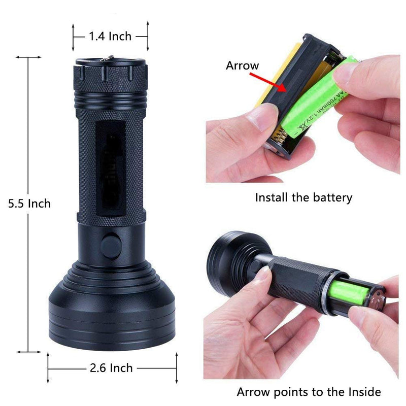 UV Flashlight Black Light, 68 LED 395 NM Ultraviolet Blacklight Pet Urine Detector For Dog/Cat Urine, Dry Stains, Matching with Pet Odor Eliminator, for Home Hotel Camping Leaks Cosmetic UV Flashlight 02 - PawsPlanet Australia