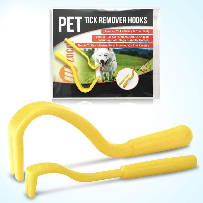 Tick Hook Remover Removal Tool | Remove Ticks from Dogs, Cats, All Other Animals & Humans | Pocket Instructions Included (1 PACK) 1 PACK - PawsPlanet Australia