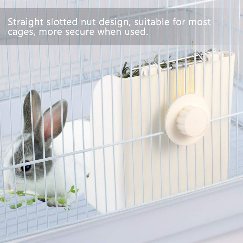 [Australia] - POPETPOP Rabbit Hay Feeder/Rack - Less Wasted Plastic Rabbit Cage Hay Rack Manger for Rabbits/Guinea Pig/Chinchilla/Small Animals 