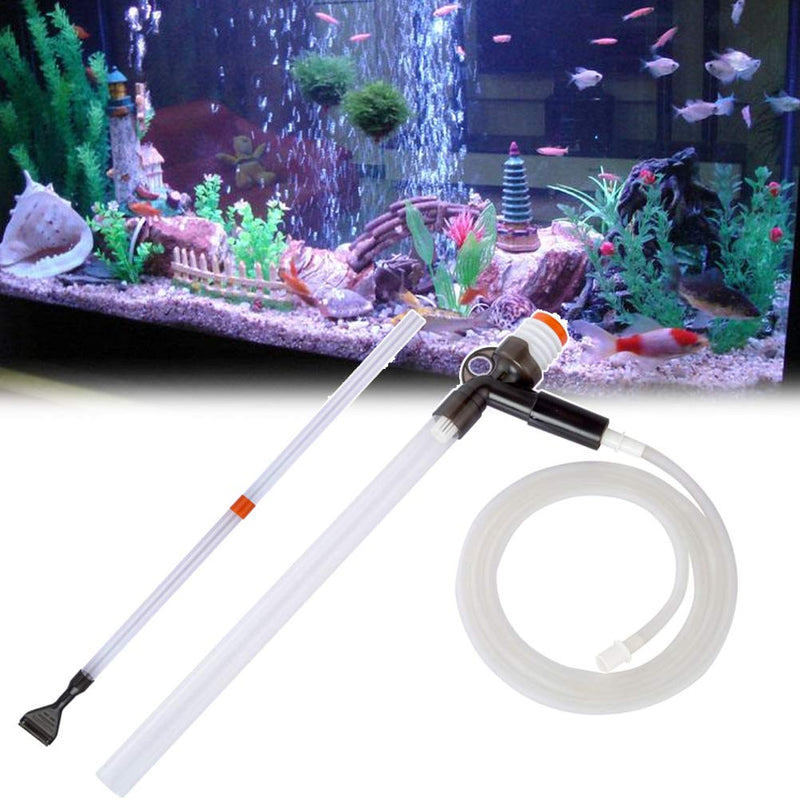 [Australia] - POPETPOP Aquarium Vacuum Gravel Cleaner Fish Tank Cleaner Washer Siphon Water Changer with Glass Wiper 
