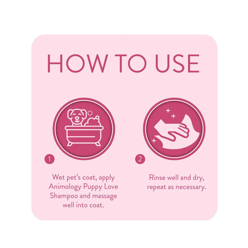 Animology Puppy Love Shampoo | For healthy puppy coat | Easy-rinse formula | Balanced pH and deep cleansing effect for sensitive skin | Built-in conditioner | 250ml 3 Pack 250ml (Pack of 3) - PawsPlanet Australia