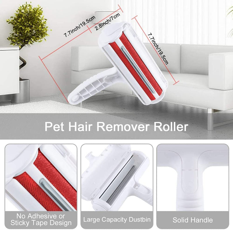 Hathcack Pet Hair Remover Lint Roller - Portable Cat Hair Remover for Dog Hair & Cat Hair | Lint roller animal hair for clothes | Sofa | Bed | Carpet - PawsPlanet Australia