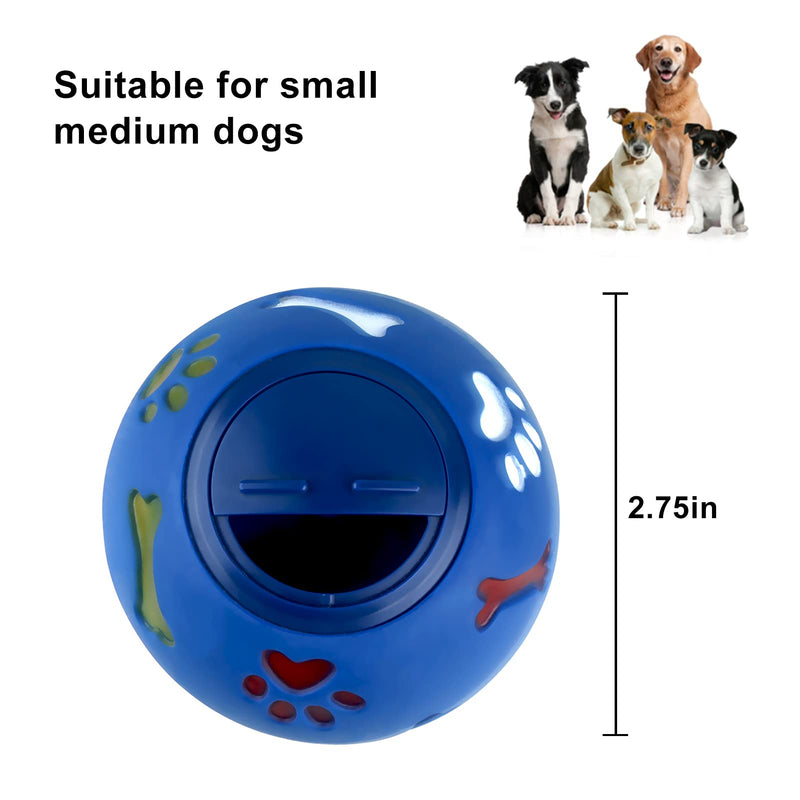 MEKEET Dog Puzzle Feeder Toy Ball Dog Treat Ball Puppy Slow Feeder Toy?Puppy Treat Dispenser Puzzle Slow Feeder Dog Toy Interactive Toys Training Games For Dogs Cats Rabbits Hamsters (Blue) Blue - PawsPlanet Australia