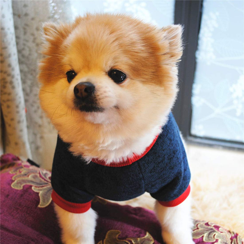 N / A Pet Winter Clothes, Fleece Dog Warm Coats Love Daddy Pet Clothing for Cats Puppy Small Dogs (S, Dark Blue) S Dark Blue Love Daddy - PawsPlanet Australia