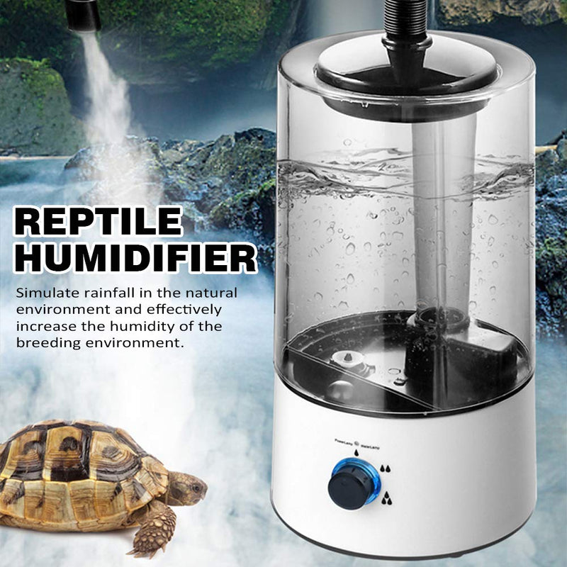 CALIDAKA 4L Reptile Humidifier Pet Humidifier Reptile Fogger with Tube Large Capacity Reptile Fogger Humidifier Tank Fog Machine for Reptiles/Amphibians/Herps/Vivarium Terrariums Enclosures - PawsPlanet Australia