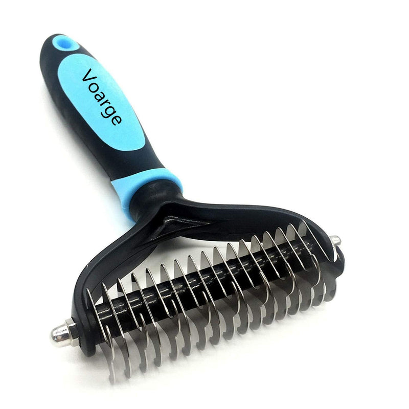 Voarge dog brush | Cat brush | Undercoat brush for dogs and cats with medium to long hair Loosens knots and tangles for healthy fur - for optimal fur care (hair removal comb) hair removal comb - PawsPlanet Australia