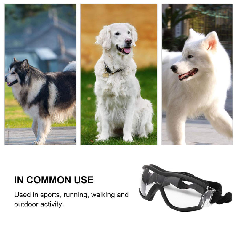 ULTECHNOVO Pet Goggles Eye Protective Glasses Anti-UV,Windproof,Waterproof Eye Goggles for Medium-Sized or Large Dog (Transparent) - PawsPlanet Australia