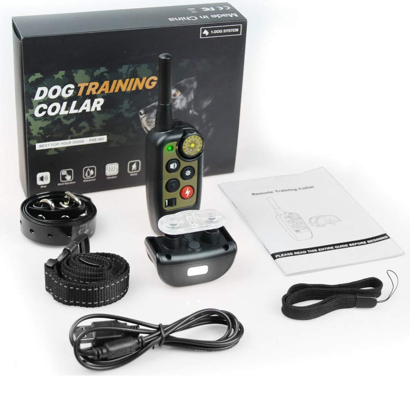 [Australia] - Good Superior Dog Training Collar-Rechargeable Training Collar with 3 Training Modes inculding Beep and Vibration,Outdoor Remote Waterproof Training Collar Up to 500 Yards Range for Training Dogs. 