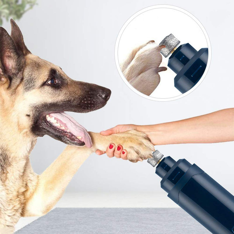 cfmour Dog Nail Grinder Trimmer - Upgraded Electric Rechargeable Pet Nail Professional 2-Speed Painless Paws Grooming & Smoothing for Small Medium Large Dogs & Cats - PawsPlanet Australia