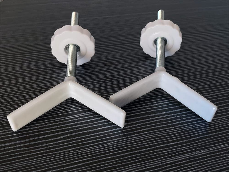 2Pcs Baby Gate Extra Long Y Spindle Rod for Stair Banister Adapter, M8 (8mm) Replacement Bolt Part for Baby & Pet Pressure Mounted Safety Gates, Baby Tension Gate Extender (White) Ivory - PawsPlanet Australia