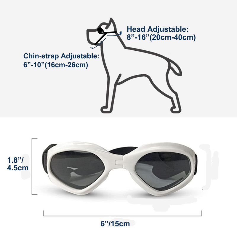 LECONPET Small Dog Sunglasses Waterproof Windproof UV Protection Pet Sunglasses Dog Decorative Sunglasses for Doggy Puppy Cat (Black) Black - PawsPlanet Australia