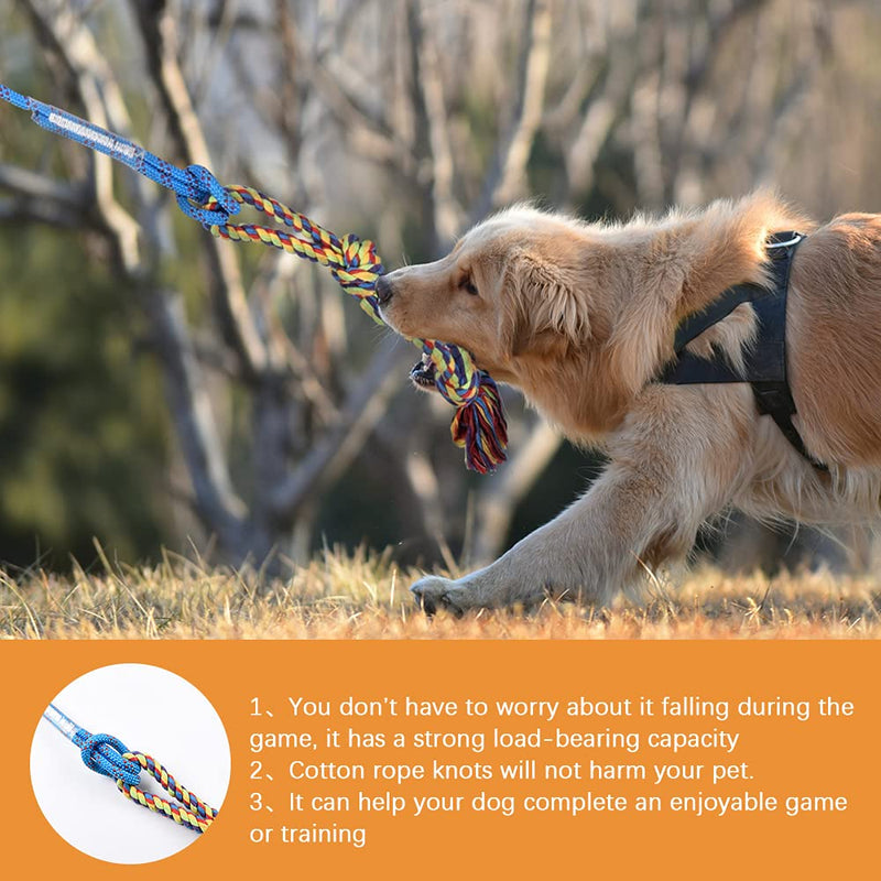 Flirt Pole Interactive Toys for Dogs Chase and Drag,Dog Flirt Pole Toy with Colorful neps for Outdoor Training, Exercise and Entertainment of Small, Medium and Large Dogs - PawsPlanet Australia