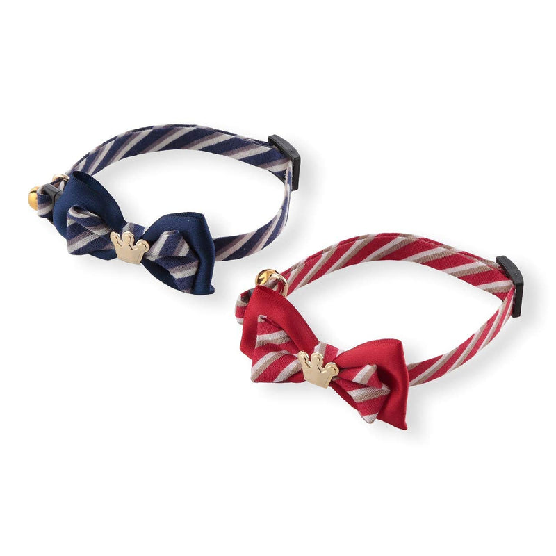 Necoichi Regal Crown Cat Collar (Navy) - PawsPlanet Australia