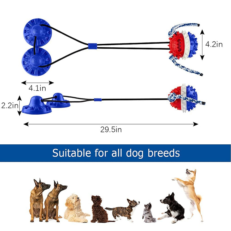 Dog Toys for Aggressive Chewers Interactive Dog Toys Indestructible Dog Chew Toys for Aggressive chewers Dog Puzzle Toys Suction Cup Dog Toy for Large Medium Breed Dog - PawsPlanet Australia