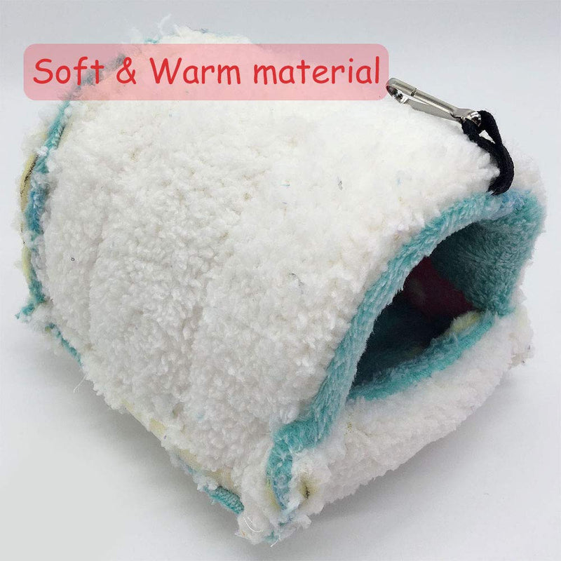 Oncpcare Winter Warm Hamster Bed, Hanging Sugar Glider Hammock Nest Home, Small Animal Cage Accessories Bedding for Guinea Pig Chinchilla Ferret Squirrel Rat Playing Sleeping S Coffee - PawsPlanet Australia