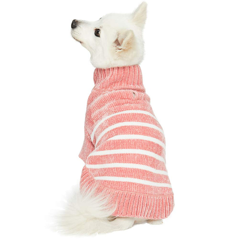 [Australia] - Blueberry Pet 2020 New 10+ Patterns Soft & Warm Dog Coats - Windbreaker Jacket, Chenille Sweater and Dog Scarf 10" Dusty Rose 