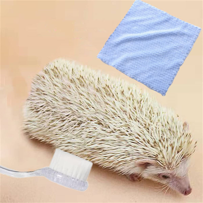 Bathing Brush for Hedgehog Guinea Pigs Soft Blankets 12" Bath Towel-Hamster Grooming Guinea Pig Massage Combs, Hedgehog Cleaning Supplies, fit Hamster, Ferrets, Rats, Chinchilla - PawsPlanet Australia