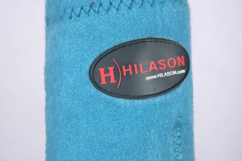 [Australia] - HILASON L M S Horse Front Leg Ultimate Sports Boots Pair Turquoise Orange Medium 