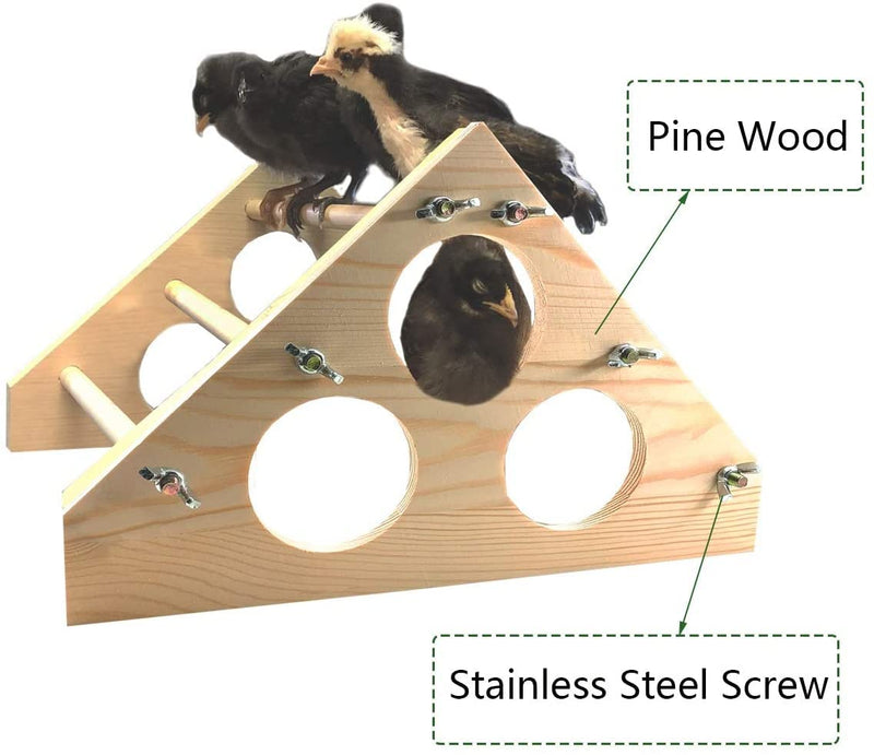 MSYU Chicken Perch for Chicks Chicken Wood Stand with Holes Chick Stand Trainning Perch Chicken Roost bar for Chicks Chicken Swing Chicken Toy for Hens - PawsPlanet Australia