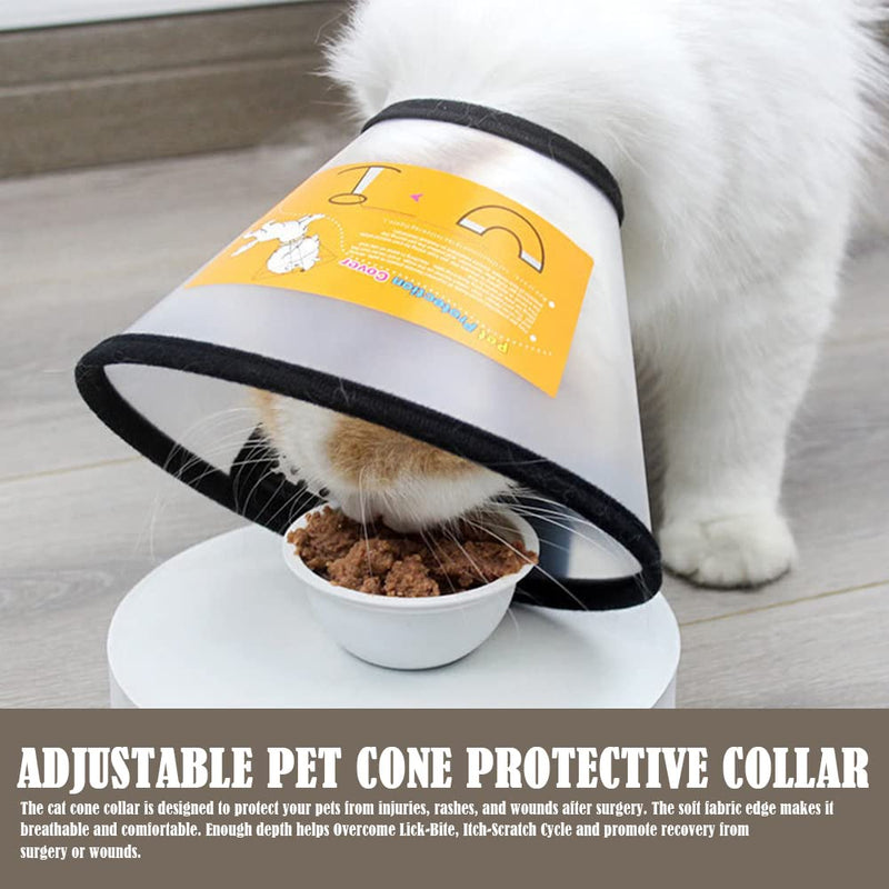 Adjustable Pet Cone Protective Collar Comfy Pet Cone Collar Plastic Elizabethan Neck Collar for Dogs and Cats - PawsPlanet Australia