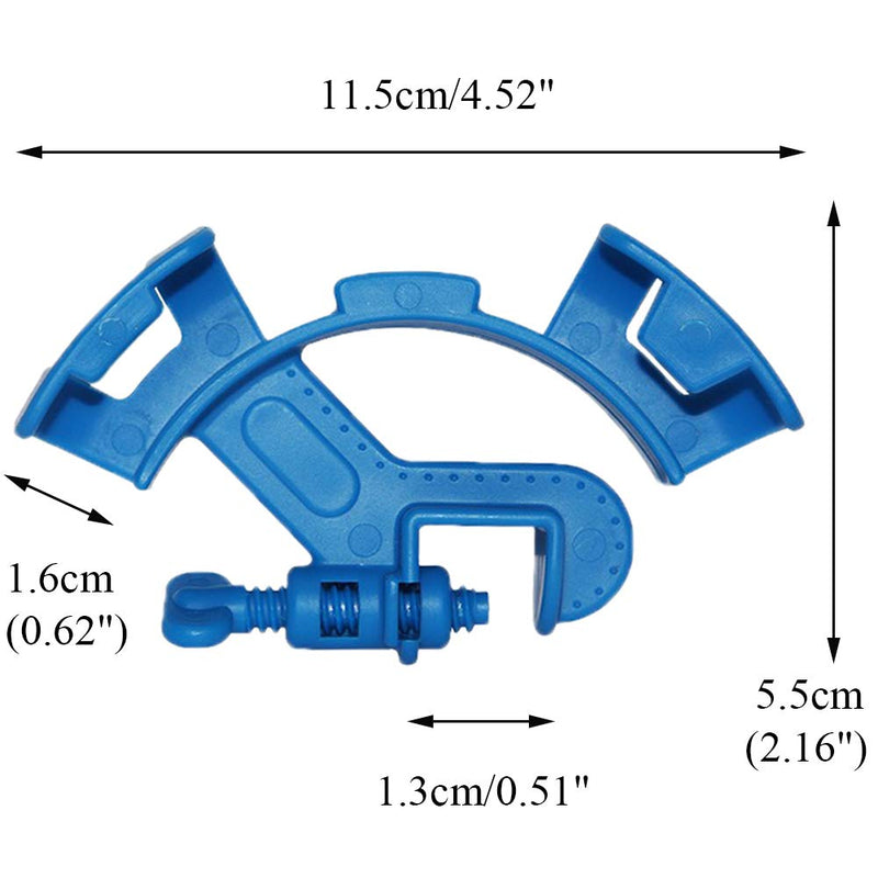 XEOGUIYA Fish Tank Aquarium Water Tube Clamp, Adjustable Plastic Fish Tank Pipe Holder, Curved Shape - PawsPlanet Australia