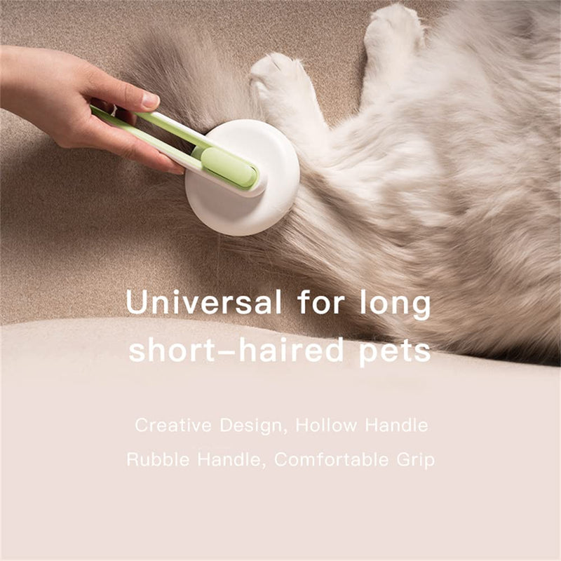 Marchul Pet Brushes Cat Brush, Dog Brush for Long Hair and Short Hair Cats and Dogs, Self-Cleaning Slicker Brush, Grooming Massage Brush Removes Loose Undercoat and Matted Hair A-Green - PawsPlanet Australia