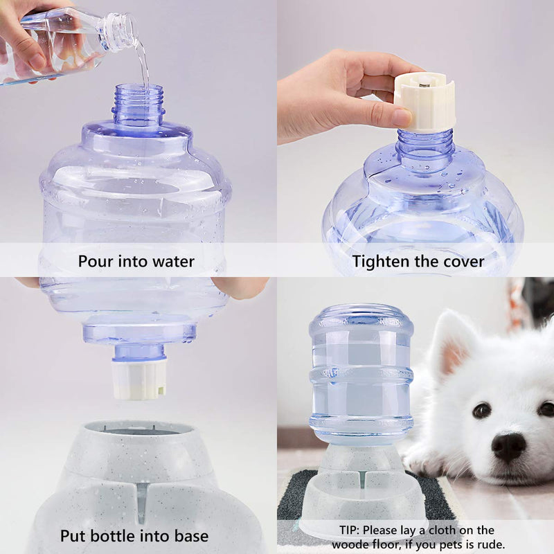 [Australia] - ANKII Pet Feeder Food and Water for Dogs and Cats, Automatic Water Food Dispenser, Natural Gravity Feeding Supplies for Small Large Dog Pets Puppy Kitten Rabbit Bunny 