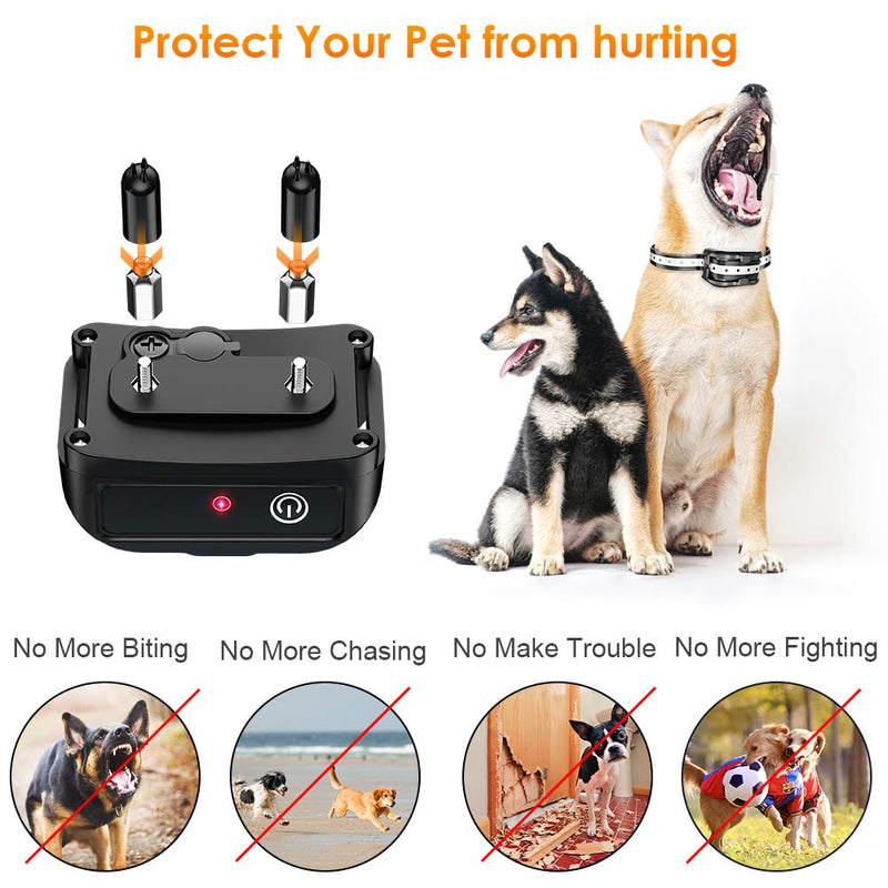 [Australia] - CLEEBOURG Dog Shock Collar, Remote Dog Training Collar with 3 Correction Remote Training Modes, Vibration, Shock, Beep, Adjustable Collar Strap for Small Medium Large Dog 