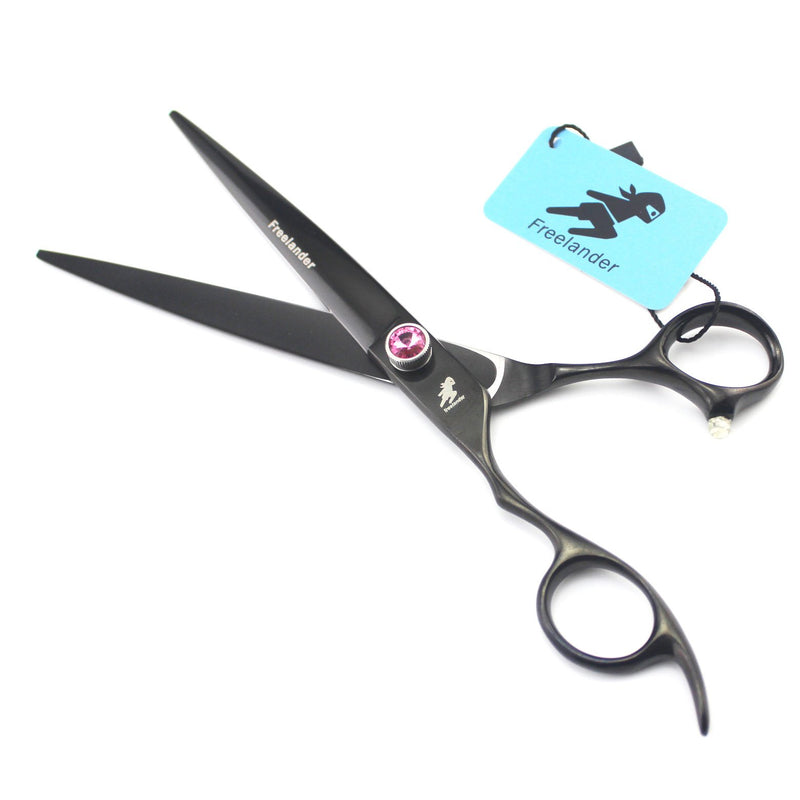 [Australia] - Freelander Professional 7.5" Japan 440C Premium Steel Left Handed Pet Grooming Scissors Dog/Cat Hair Cutting Trimming Shears with Case 