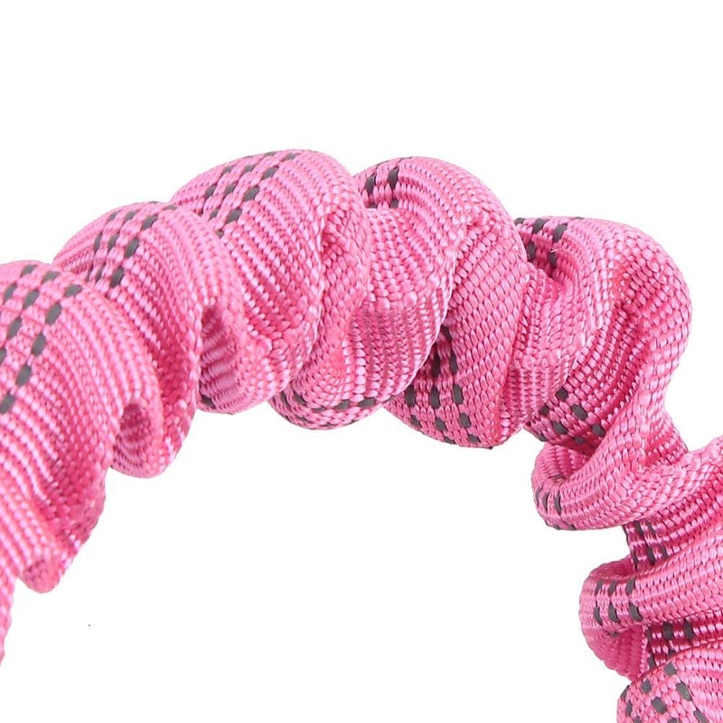 Dog Traction Rope Pets Dogs Elastic Leash Anti Pull Shock Absorbing Bungee Dog Leash Premium Strong Dog Elastic Lead with Traffic Control Handle - Foam Barrel Handle(Pink) Pink - PawsPlanet Australia