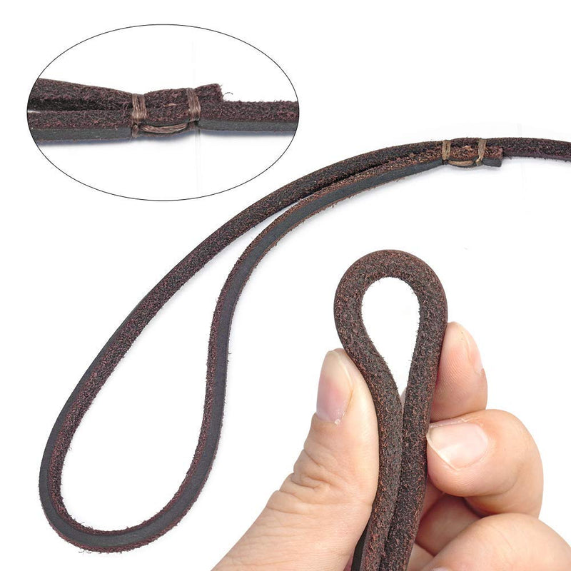 [Australia] - Beirui Slip Lead Dog Leash 4FT/5FT Brown Leather Dog Leashes - No Pull Adjustable Collars with Training Leashes Professional Leads for Small Dogs Walking Chihuahua,Yorkshire,Teddy 4FT Leash Length 