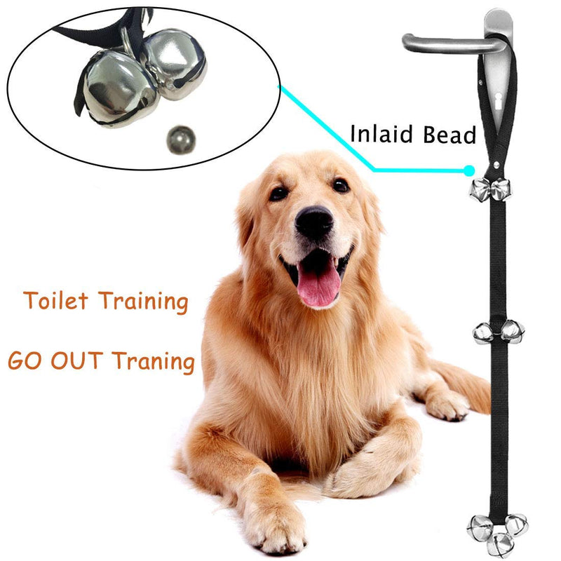 MEKEET Potty Doorbells for Dog Training Iron Bells, Adjustable Nylon Rope Toilet Training Bells (1PCS) 1PCS - PawsPlanet Australia