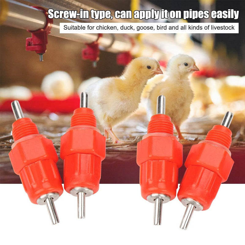 Nipple Drinker, Convenient Drinking Machine, Chicken Automatic Water Feeder, Tough for Livestock Farm Chicken Hacienda - PawsPlanet Australia