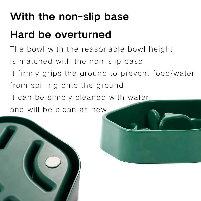 [Australia] - pidan Dog Bowls Slow Feeder Large Dog Food Bowl Stop Gulping ABS Non-Slip ABS Plastic for Safe Use 