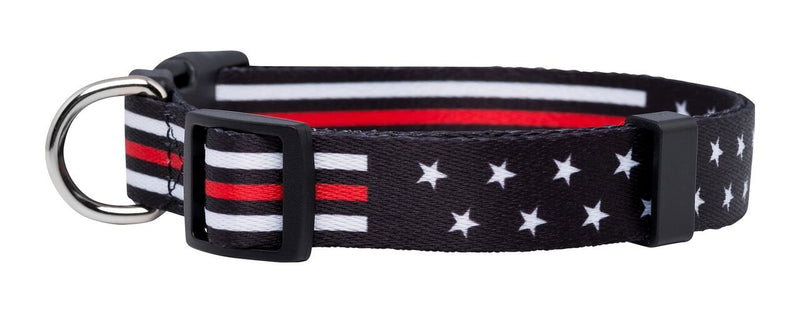 [Australia] - Native Pup Thin Red Line Dog Collar- Stars Large 