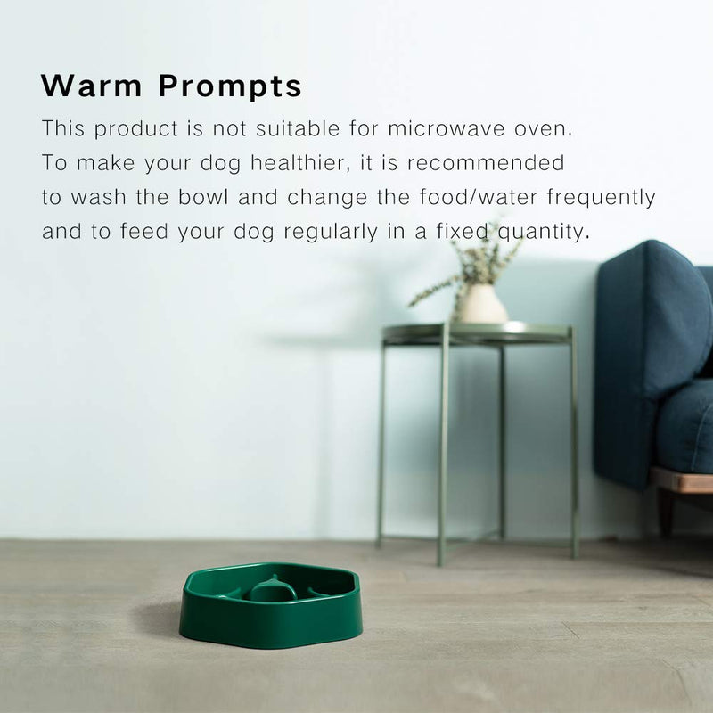 [Australia] - pidan Dog Bowls Slow Feeder Large Dog Food Bowl Stop Gulping ABS Non-Slip ABS Plastic for Safe Use 